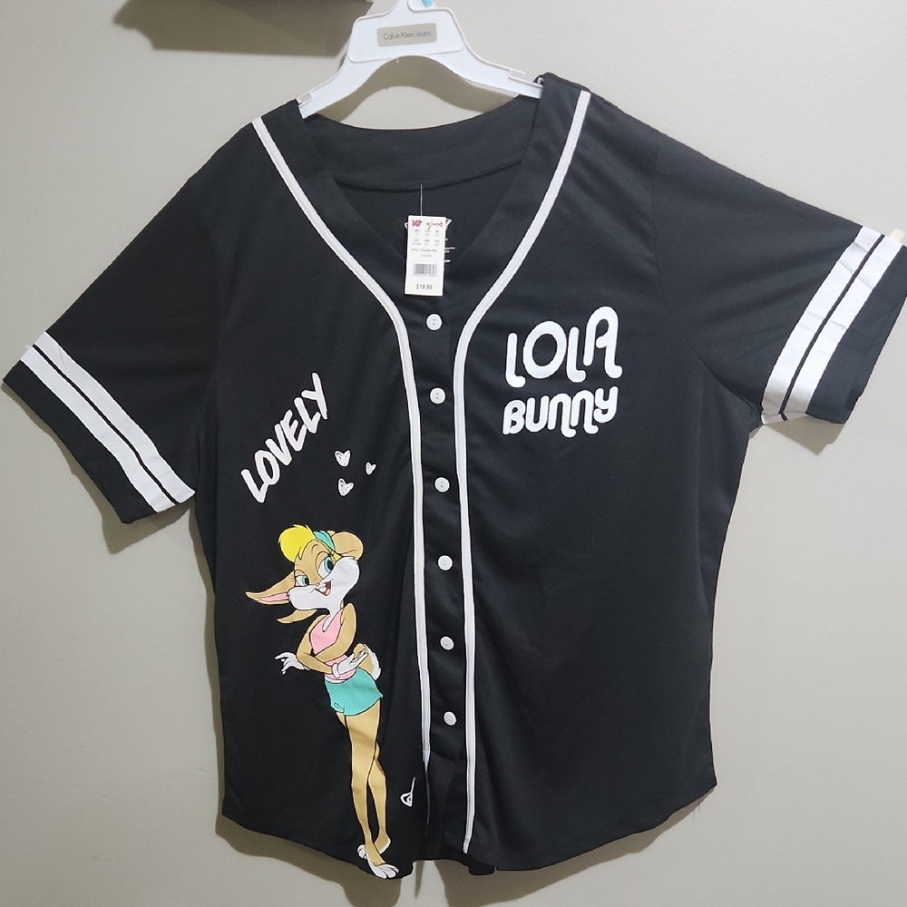 Warner Bros. Black and White Lola Bunny Jersey